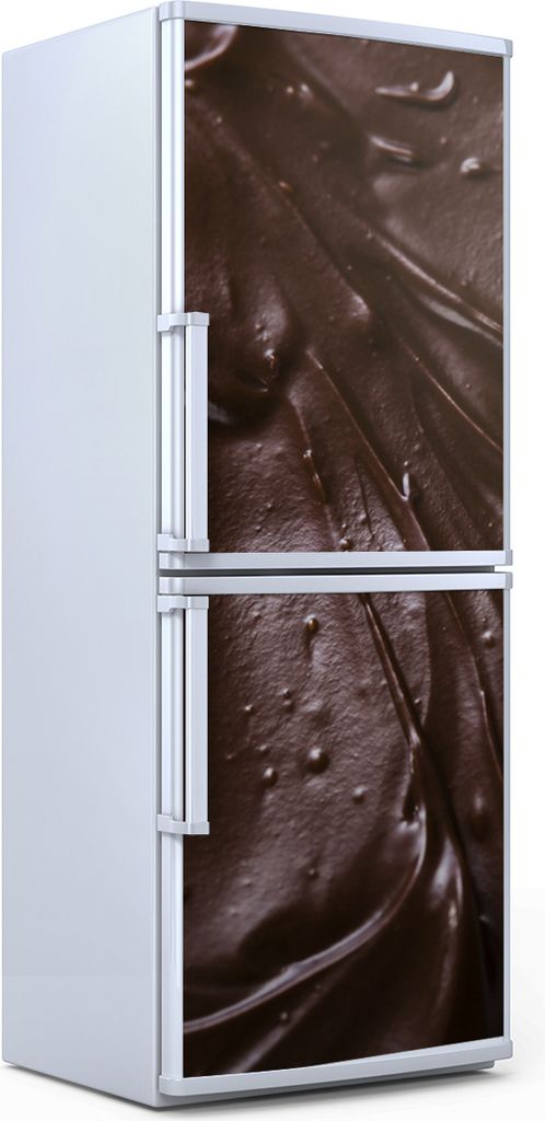 Kühlschrankdekoration 70x180 cm Aufkleber auf dem Kühlschrank - Schokoladenglasur