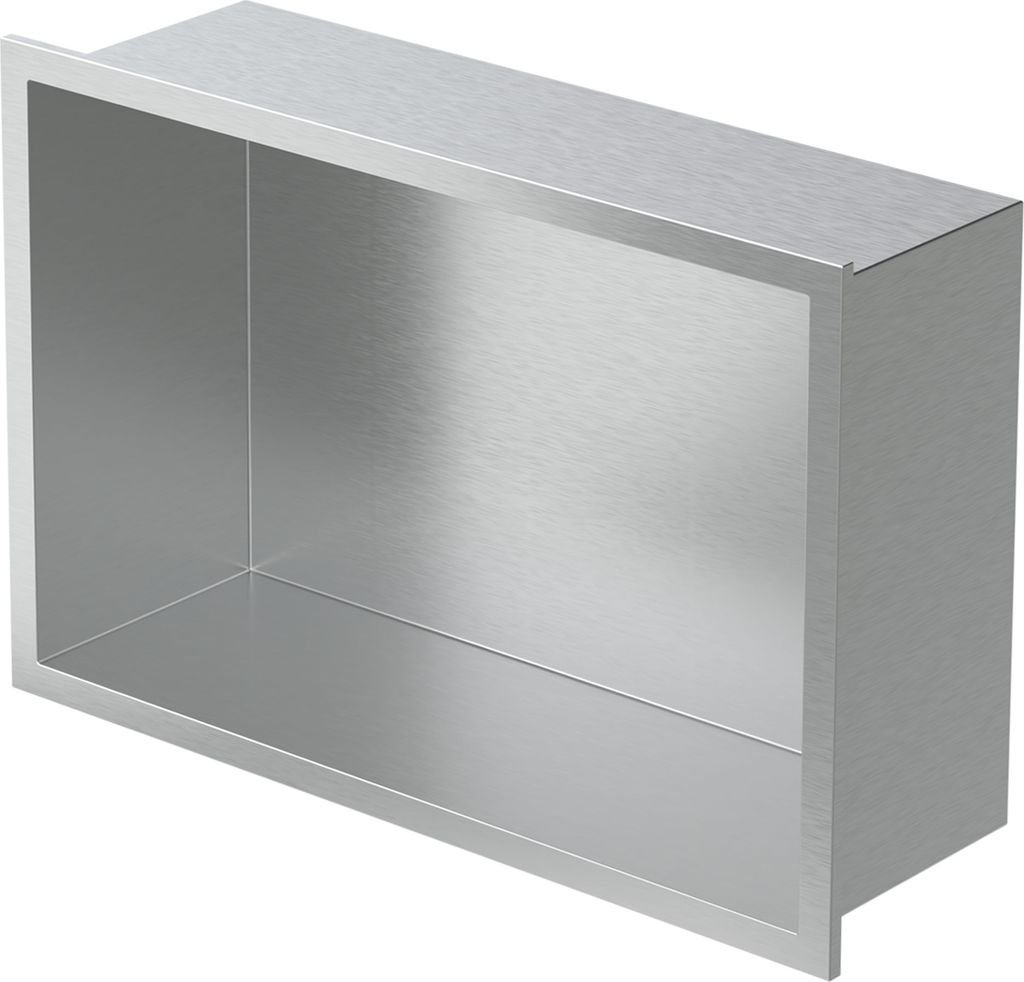 LuxeBath Wandnische aus Edelstahl, 20x30x10 cm, Silber, Produktbild 