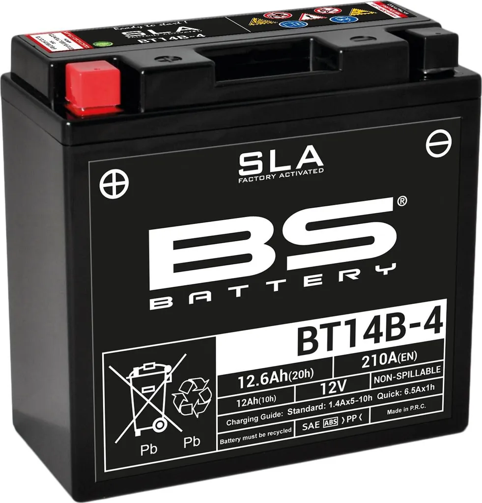 Batteria BS BT14B-4 SLA: Il Cuore Energetico per la tua Moto Touring