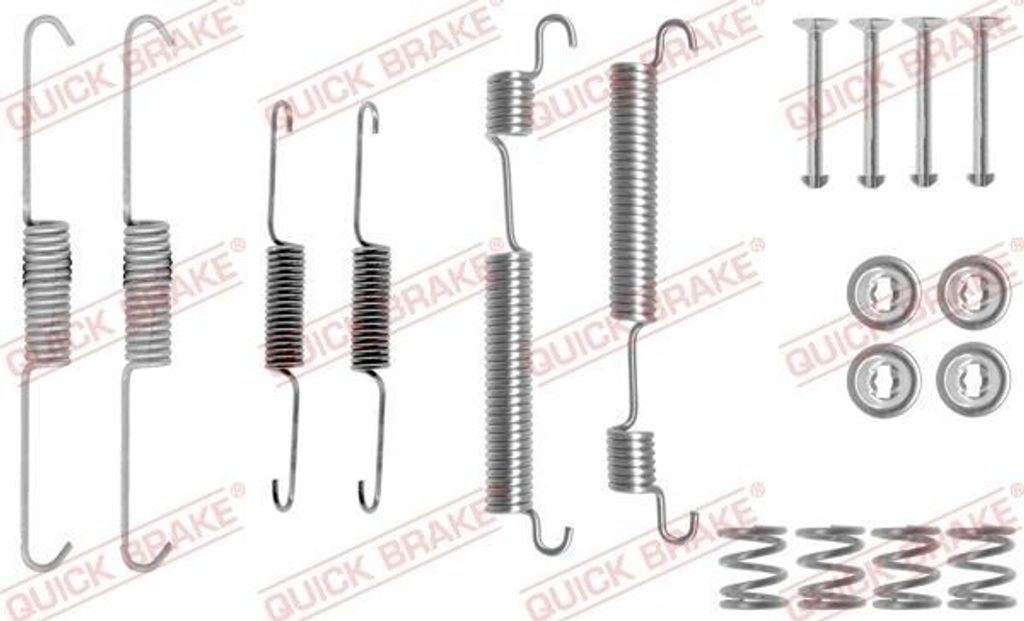 QUICK BRAKE Zubehörsatz Bremsbacken Zubehörsatz Bremsbacken 105-0770 Hinten für HYUNDAI ACCENT I (X-3)