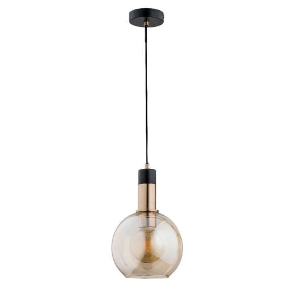 Suspension sphérique MAYA dorée 15W E27 ALF60828 Alfa pour salon chic