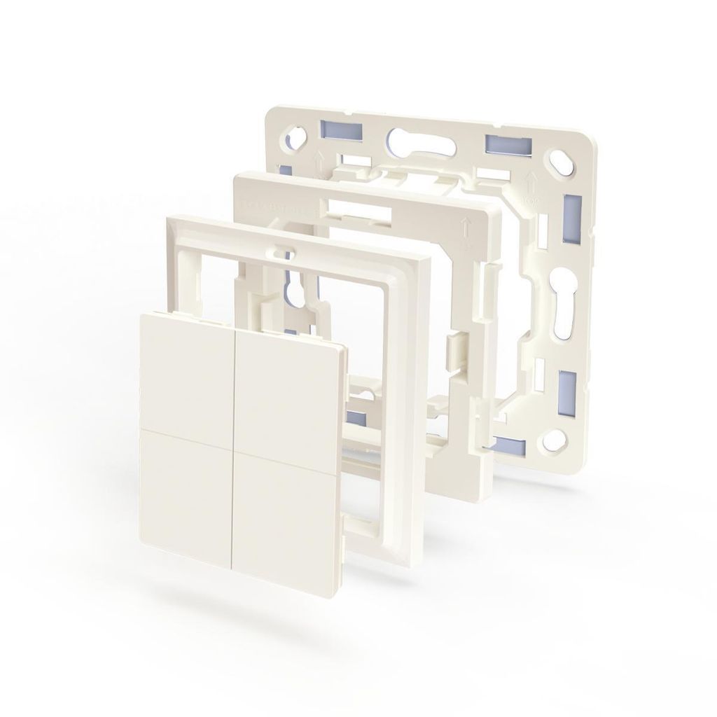 Shelly Adapter für BLU Wall Switch 4, Busch-Jaeger, weiß Produktbild 