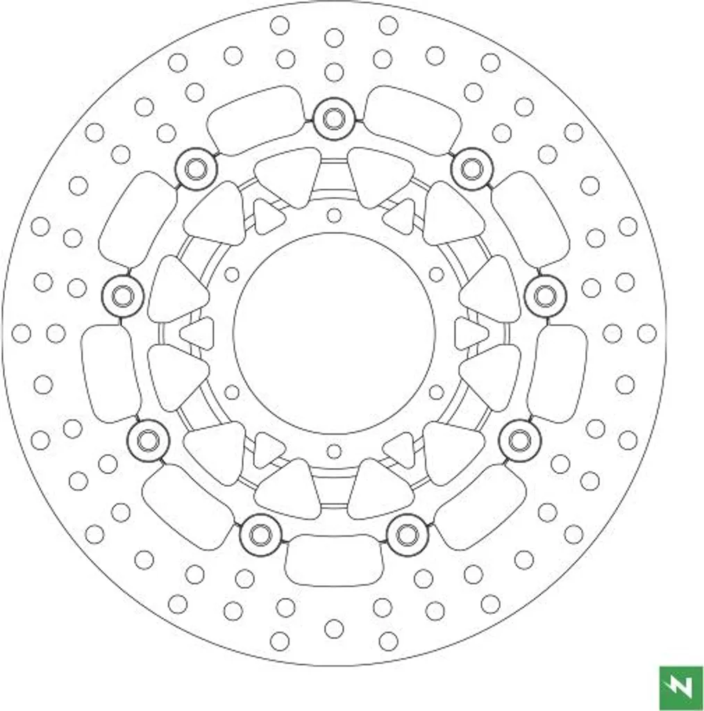 Disque de frein moto flottant haute performance dimensions 310mm