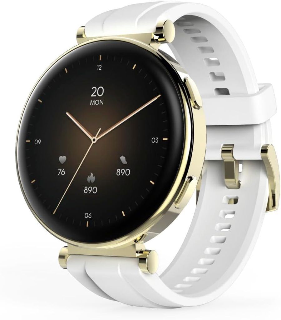 Hama Smartwatch 1.32" AMOLED mit Telefonfunktion Sprachassistent Schlaftracker Pulsmesser Wasserdicht 110 Sportmodi Schrittzähler Zyklusprotokoll