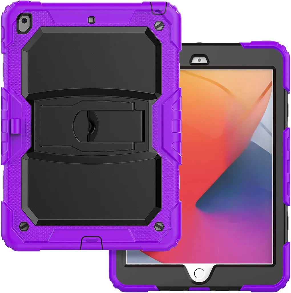 Cover iPad 10.2 Viola Anti-Urto - Supporto e Alloggiamento Apple Pencil