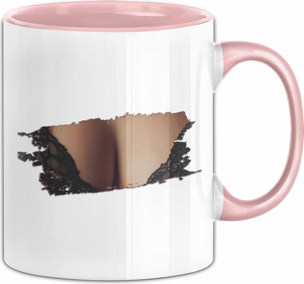 Brüste Tasse Geschenk Männer Geschenkidee 18+ Becher (Rosa)