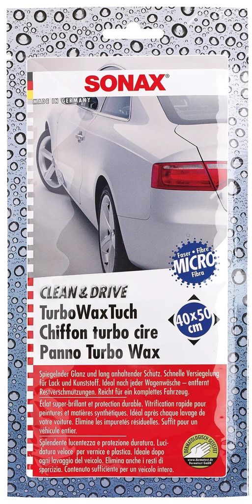 SONAX Clean&Drive TurboWaxCloth 40 x 50 cm Obrázek produktu 