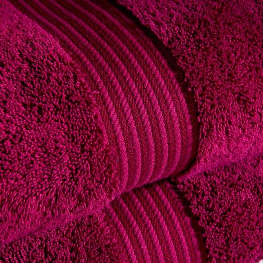 Christy SUPREME Handtücher, Luxusqualität, 650g/m², 50 x 100 cm, 2er Set, Farbe: raspberry