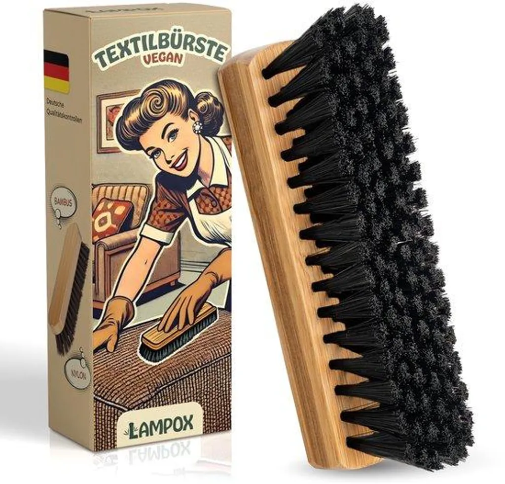 Brosse pour entretien sellerie et tapis de voiture, usage sec et humide