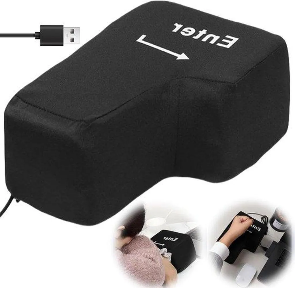 Coussin anti-stress USB Big Enter - Touche entrée géante multifonction