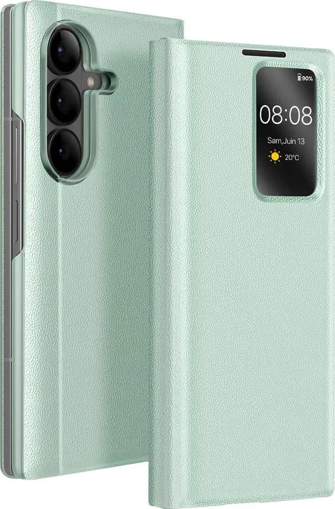 CoverKingz Custodia A Portafoglio Per Huawei P40 Con Motivo Mandala Verde - Copertina In Ecopelle Con Slot E Chiusura Magnetica