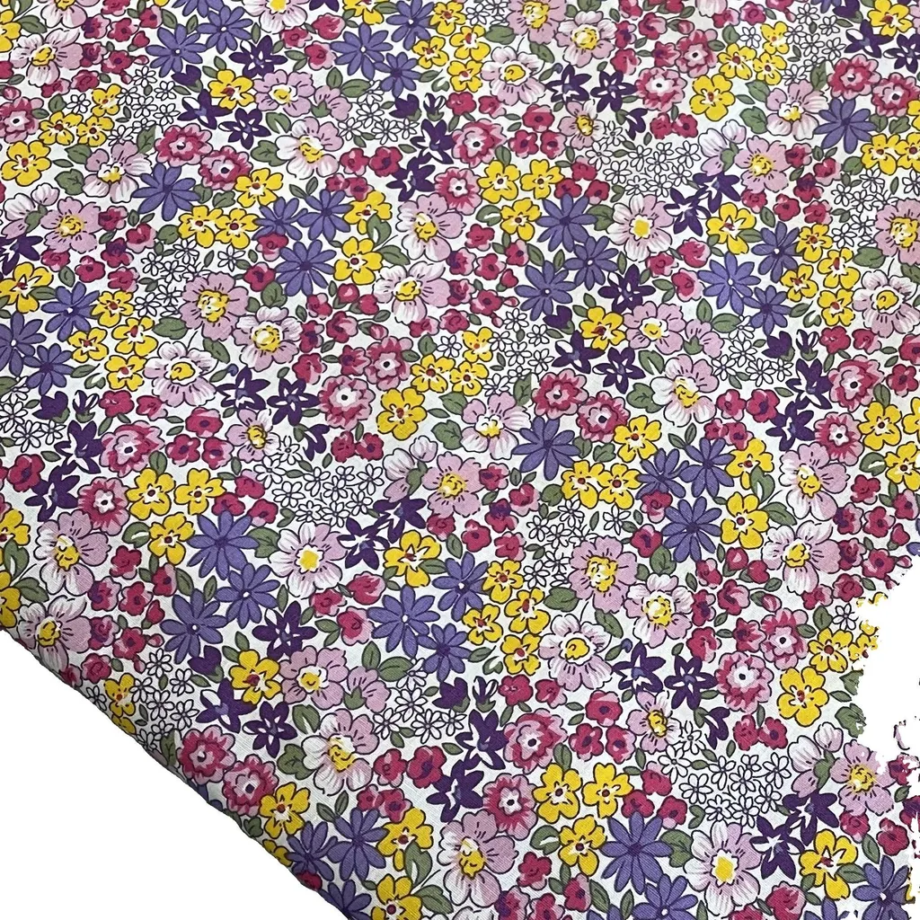 Coupon de tissu coton violet 150x145 cm pour vos projets de couture DIY