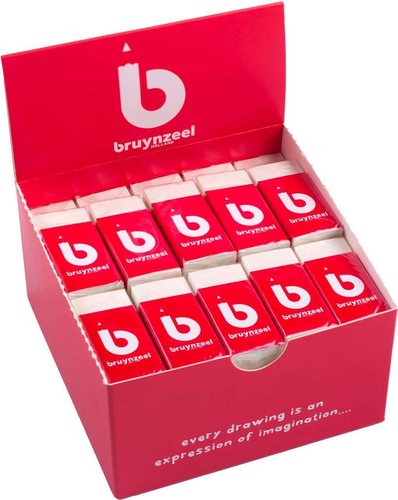 Bruynzeel mittlerer Kunststoff-Radiergummi, 1.