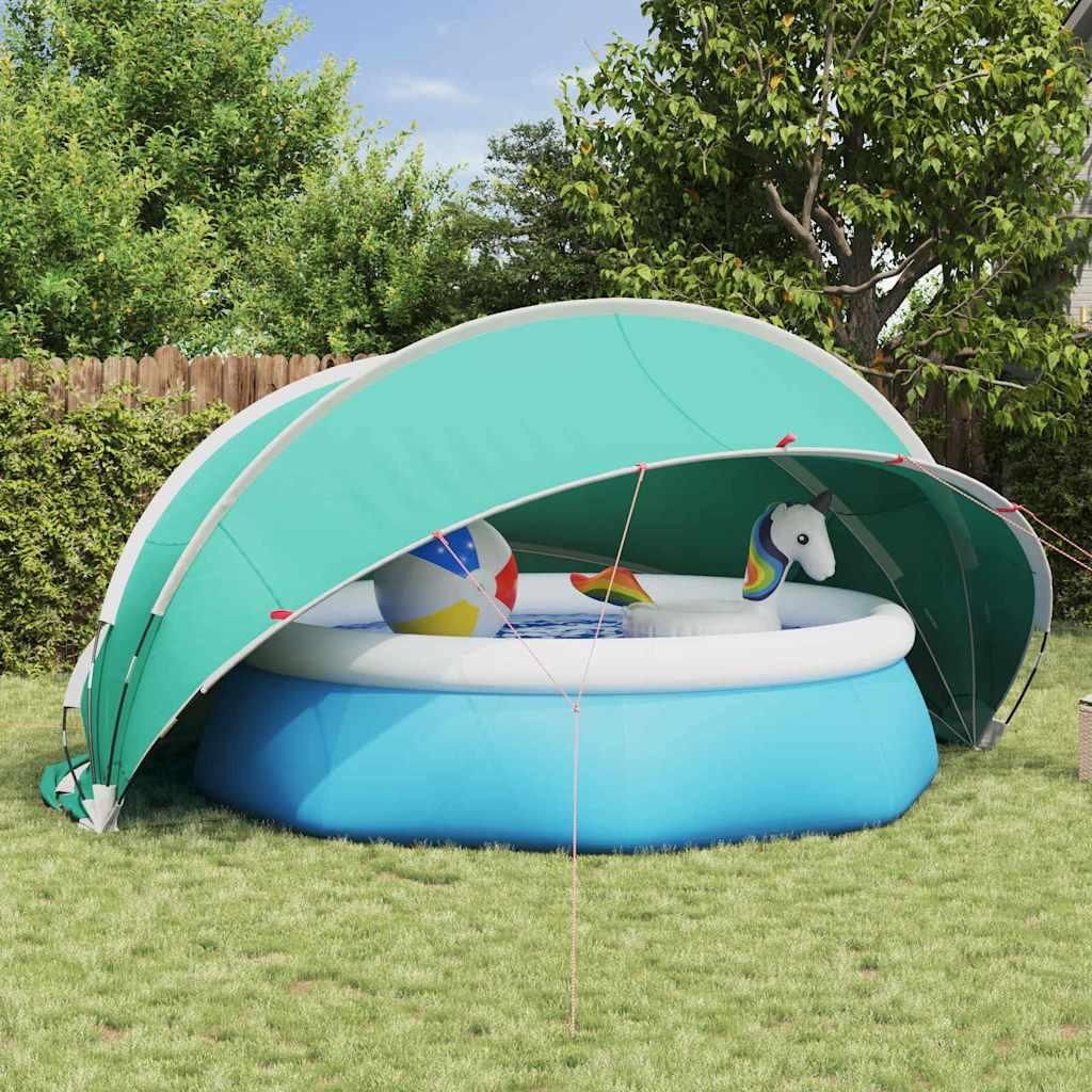 "Schlussverkauf" Pool-Dome UV-beständige - Faltbar - Grün 430x430x210 cm C17152