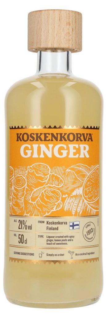 Koskenkorva GINGER Flavoured Liqueur 21% Vol. 0,5l Produktbild 