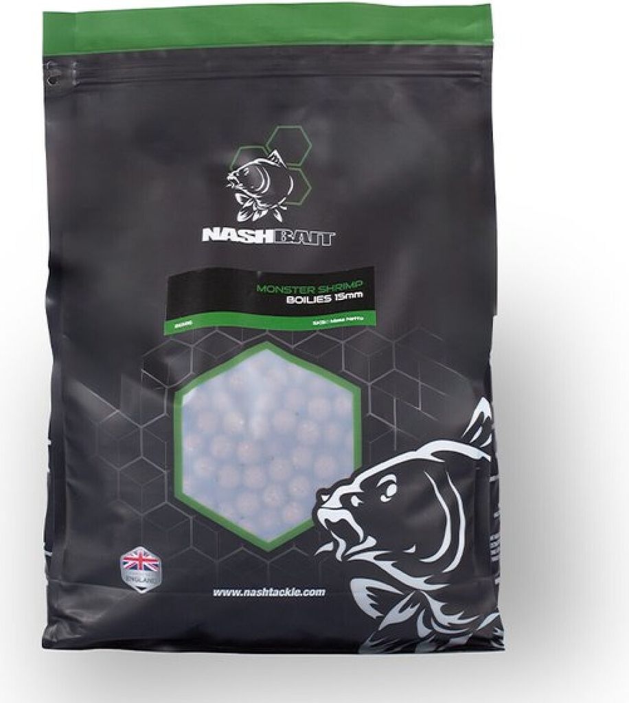 Nash Monster Shrimp Boilies 15mm 1kg Produktbild 