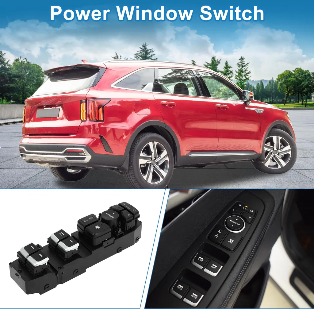 Commande de Vitre Kia Sorento 2015-2019 Noir avec Boutons Réactifs - 2