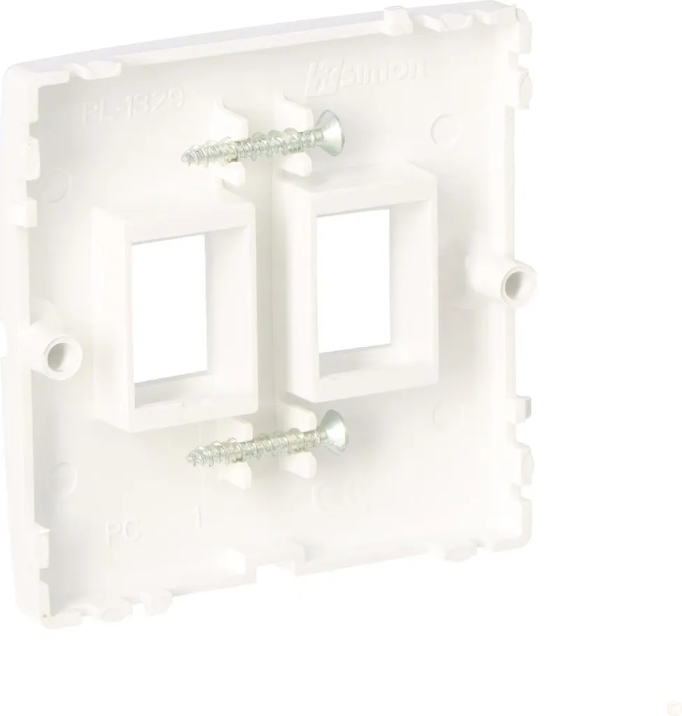Plaque de finition Kontakt-Simon BMGK1P/11 gamme Basic blanc 67 mm - 4