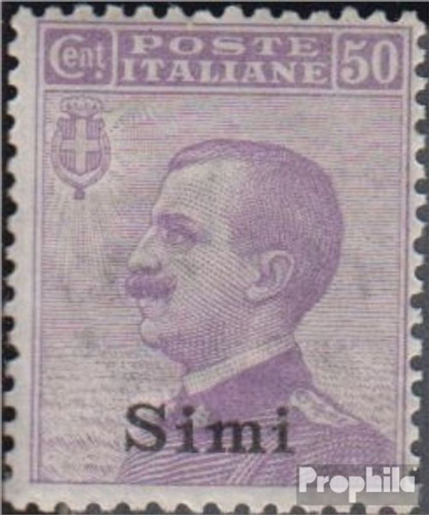 Briefmarken Ägäische Inseln 1912 Mi 9XII postfrisch Aufdruckausgabe Simi