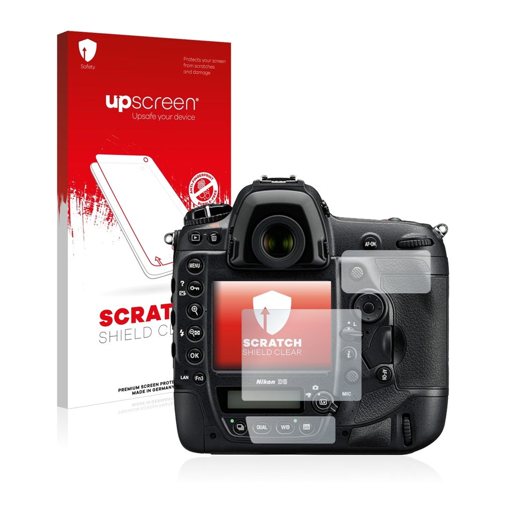 upscreen Schutzfolie für Nikon D5 Displayschutz Displayschutzfolie Folie Klar Transparent