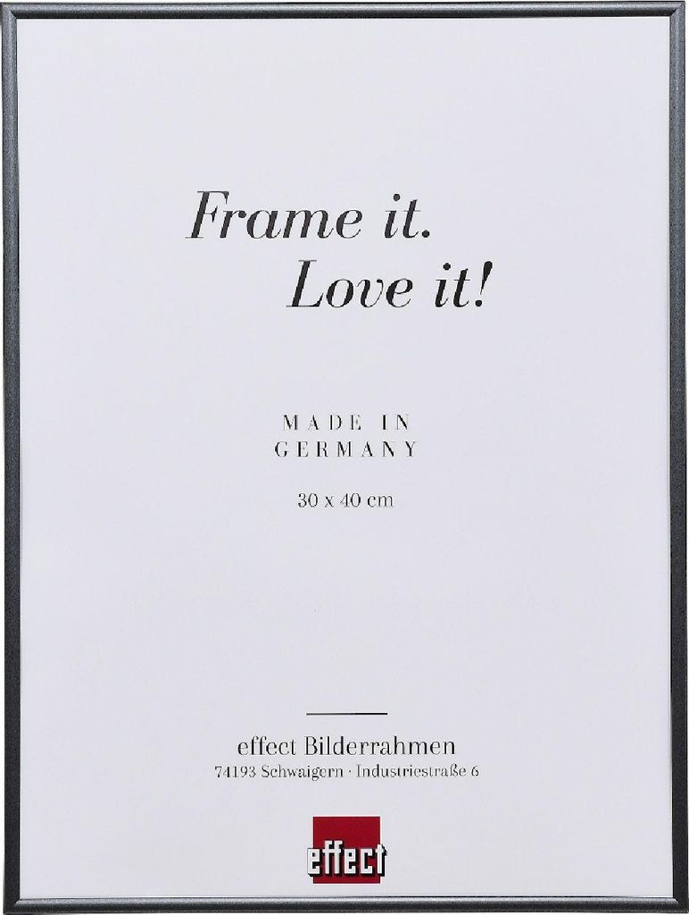 Art Effect Puzzlerahmen 50x75 cm Acrylglas Anthrazit Kunststoff Wandaufhängung