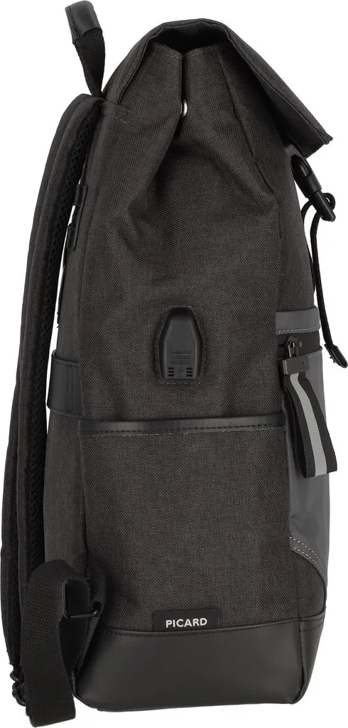 PICARD Speed Backpack Black | Zaino Porta PC 13" con Porta USB - 13
