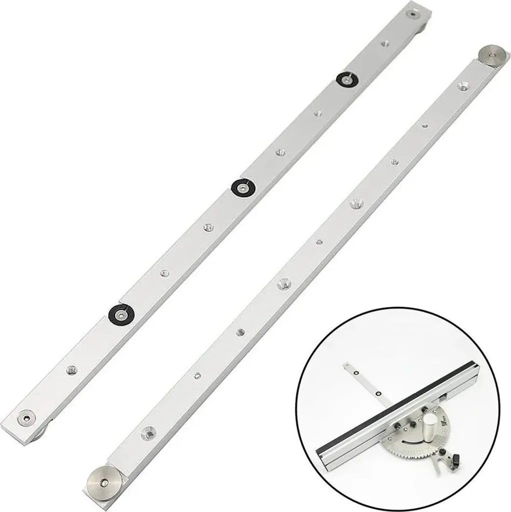 Guida Universale Seghe Circolari 850mm - Alluminio T-Track Verde Viola