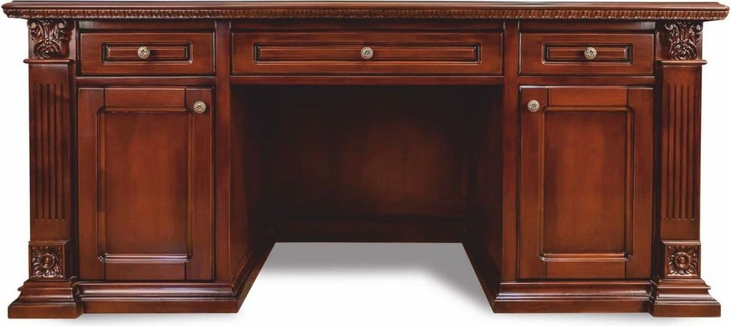 Casa Padrino Luxus Barock Schreibtisch Dunkelbraun 150 cm - Barock Büro Möbel