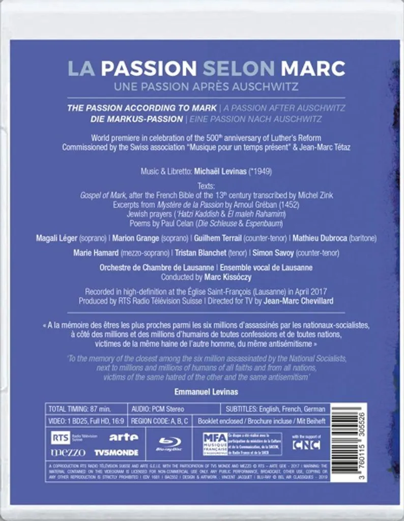 La Passion selon Marc édition illustrée avec commentaires et analyses
