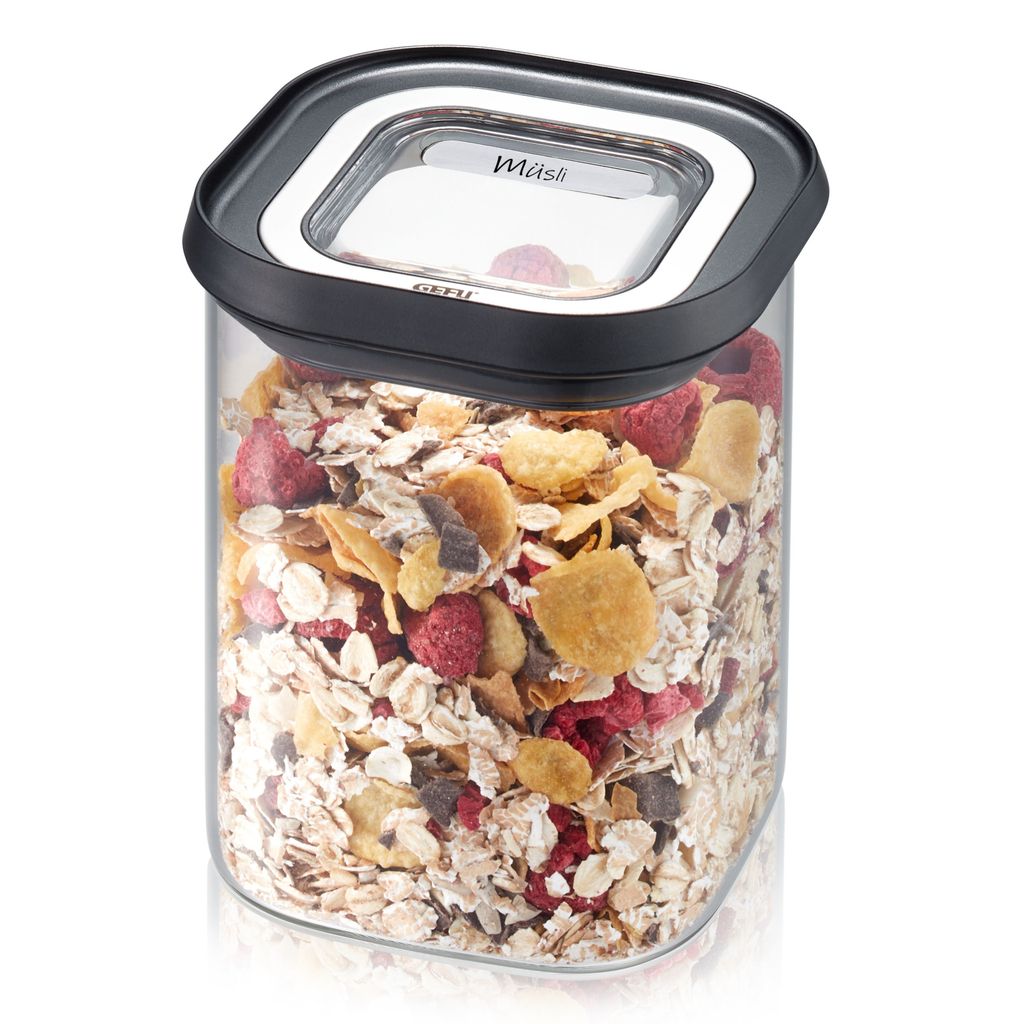 GEFU PANTRY, kontajner, Obdĺžnikový, 0,9 L, Čierna, Obrázok produktu 