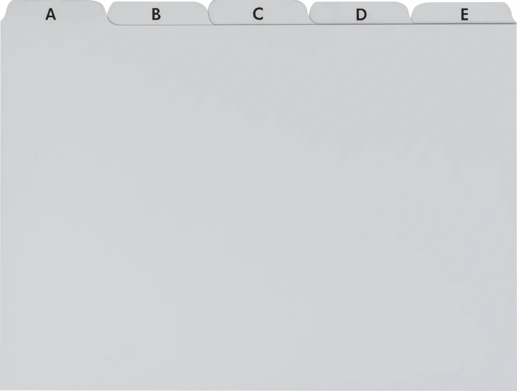 Répertoire à fiches A-Z gris robuste BRUNNEN 102377580 haute qualité