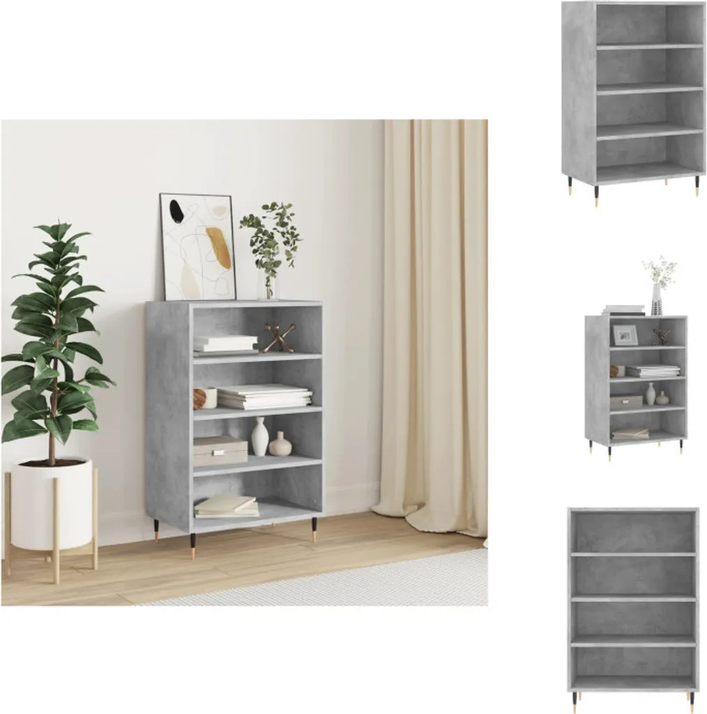 Sideboard Moderno vidaXL Grigio Cemento | Arredo Living Minimal