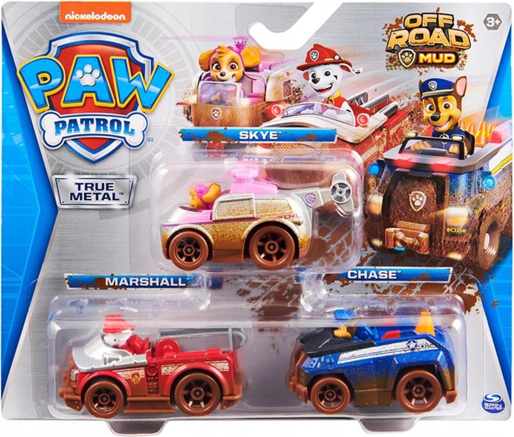 PAW Patrol PAW DCT 3Pk Giftset VCHX GML, Auto, 3 rok/roky, Obrázek produktu 