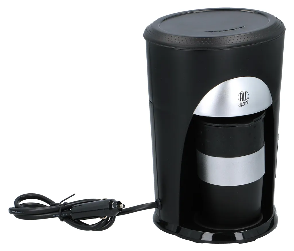 Machine à Café 24V Noire pour Camion - Chauffe Rapide avec Gobelet Offert