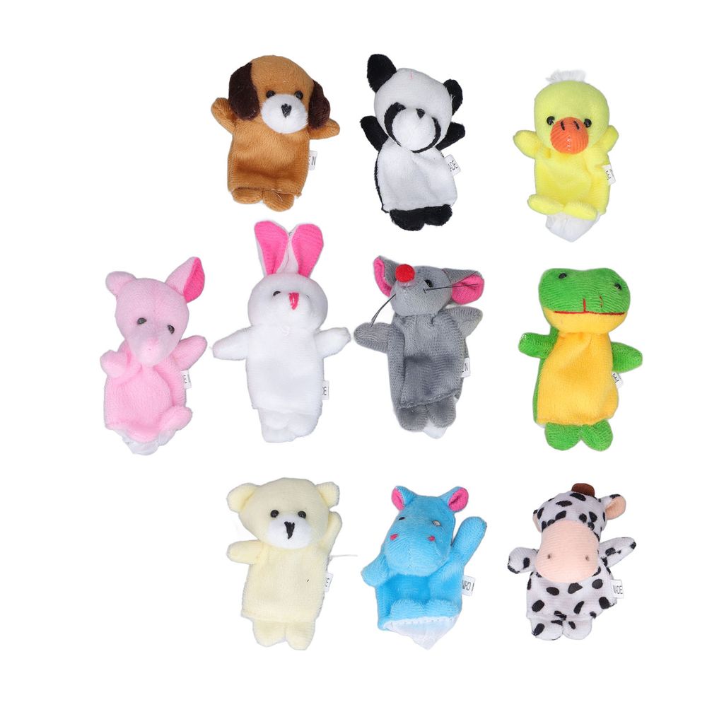 Fingerpuppen,Handpuppen,Fingerpuppen Handschuh,Fingerpuppen Spielzeug,Tier-Fingerpuppen,Weiche Fingerpuppe