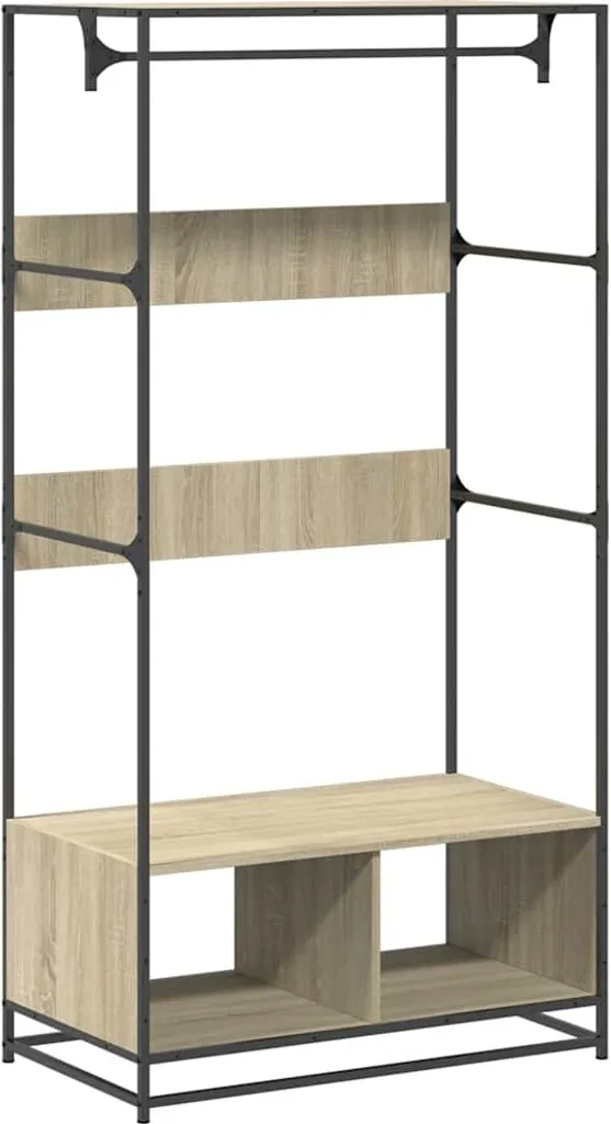 Stendibiancheria Verticale Rovere Sonoma 90x50x180 cm Salvaspazio