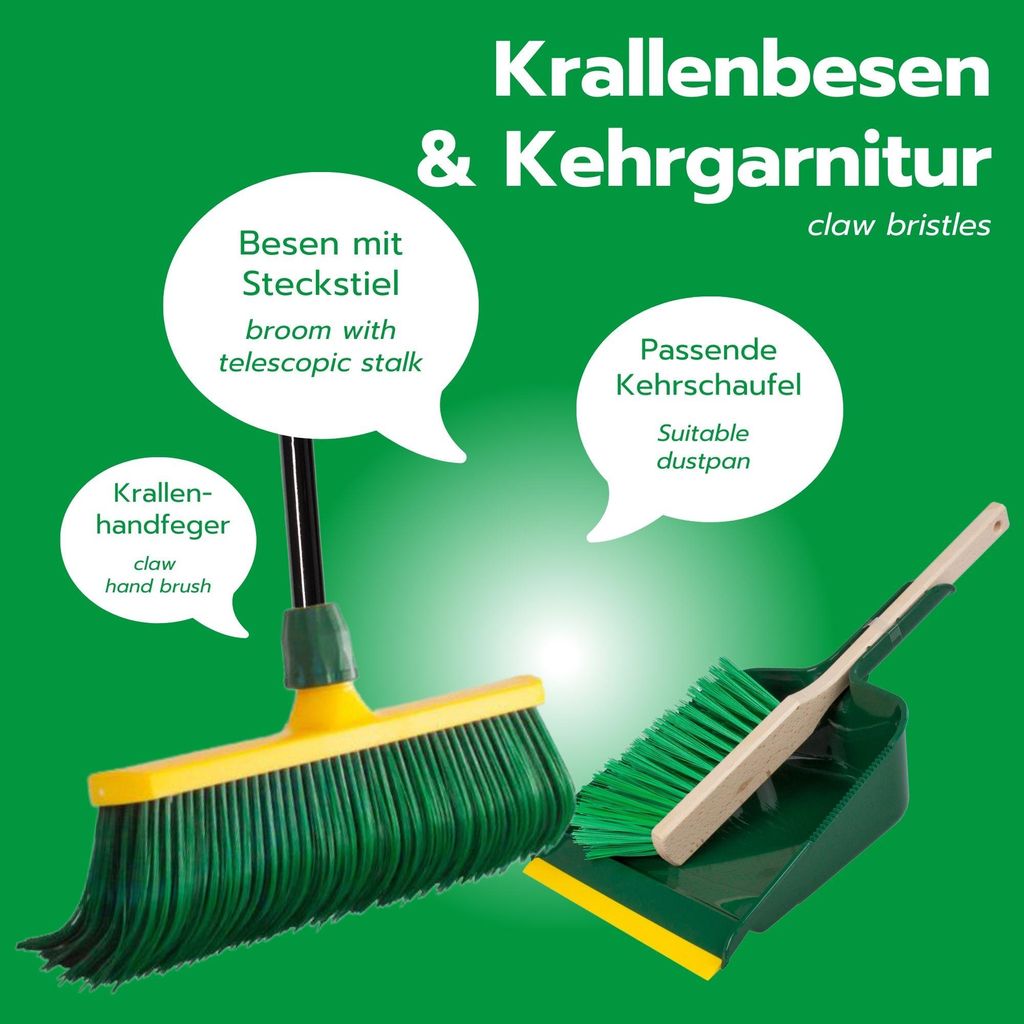 Novaliv prémiová metla s násadou 40 cm vrátane sady na Obrázok produktu 