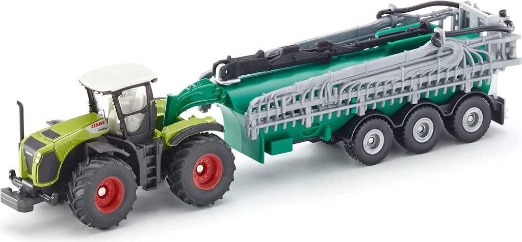 Siku Traktor Claas Xerion mit Fasswagen; 1827 Produktbild 