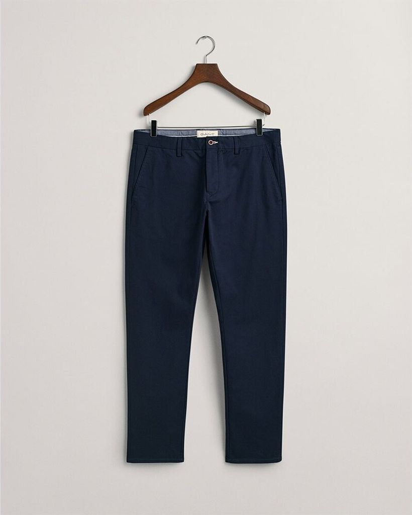 Gant Slim Chinos Chinohose Blau 31 / 34 Mann Blau 31