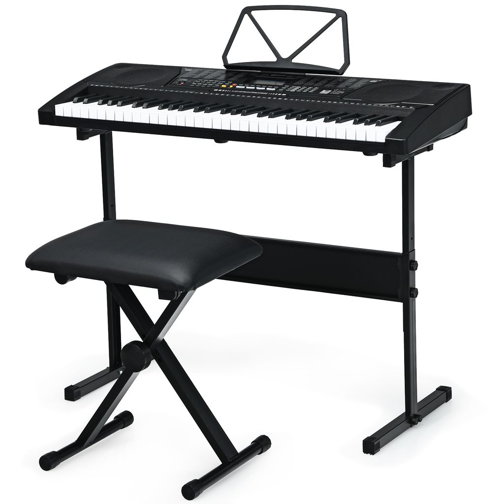 Digital 88 Leucht-Tasten Keyboard E-Piano Piano Set X-Ständer Hocker Kopfhörer 