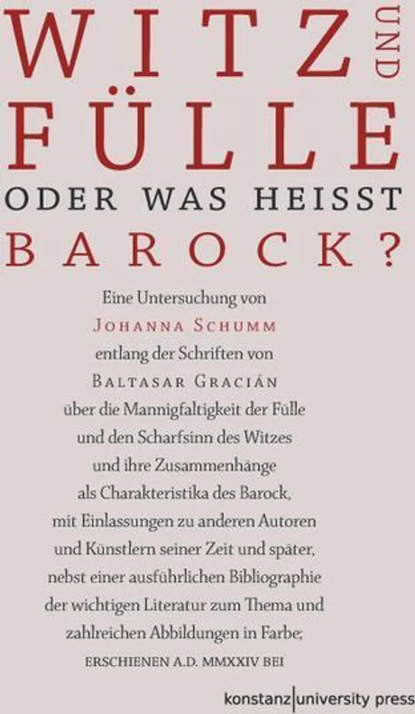Comprendre le Baroque : Livre Witz und Fülle pour Étudiants en Histoire
