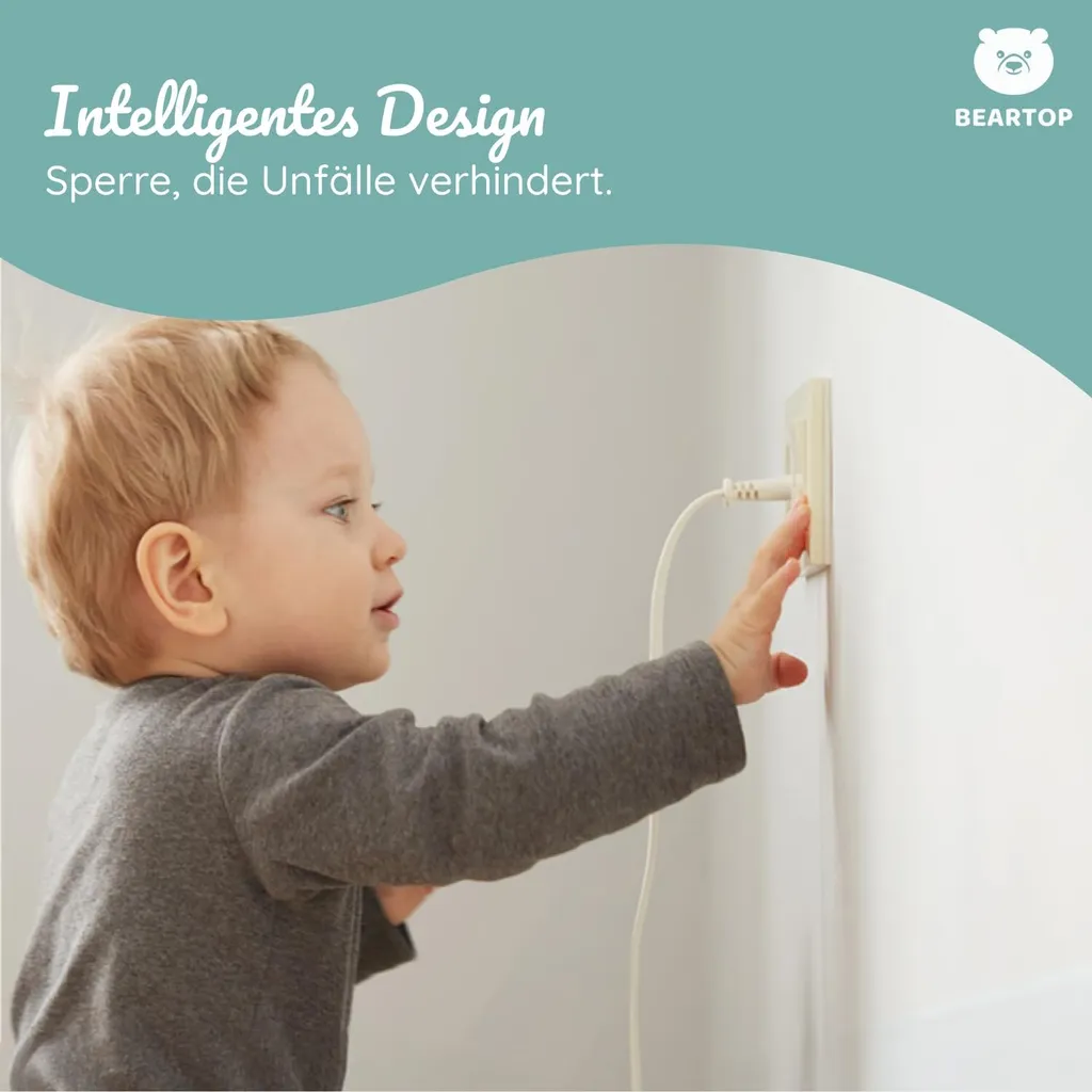 Protéger les Prises Électriques du Bébé - Set de 20 Protections Noires Fixes
