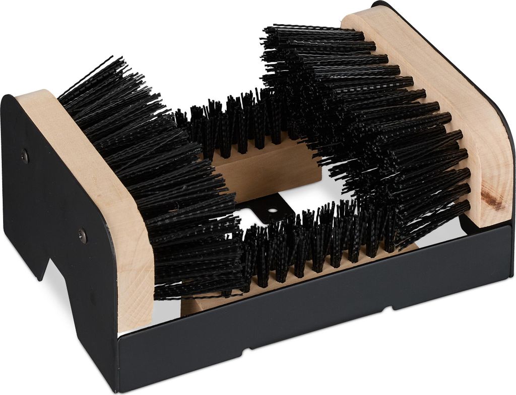 Paillasson Relaxdays avec brosses sur tout le pourtour, Image du produit 
