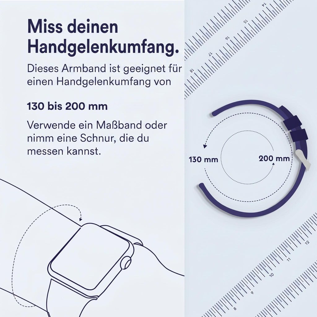 Apple Ocean Armband Blau 42444549mm Produktbild 