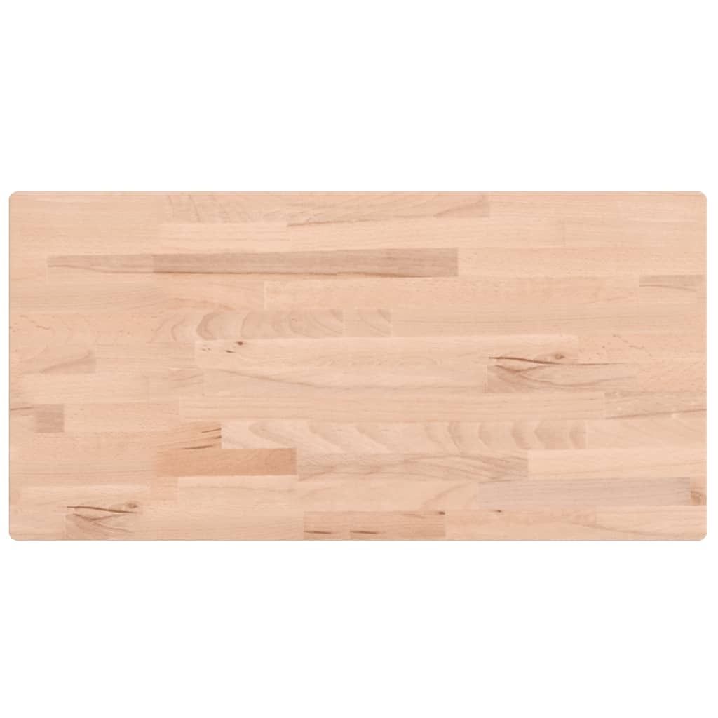 vidaXL Waschtischplatte 100x50x1,5 cm Massivholz Buche