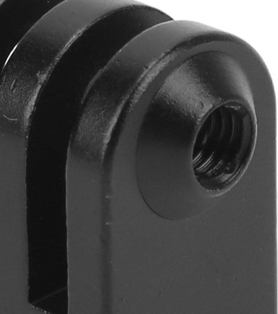 Stativhalterungsbasisadapter aus Aluminiumlegierung, schwarze Mini-1/4-Zoll-Schnittstelle für Bewegungskameras