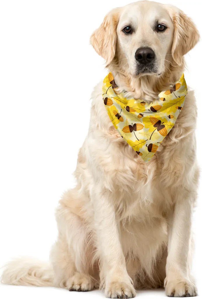 Bandana Cane ABAKUHAUS 55x55 Poliestere Antistrappo Stampa Autunno