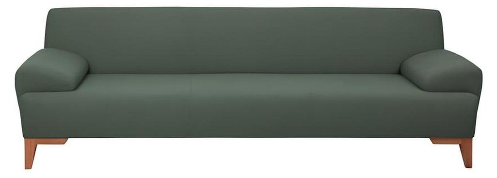 Dunkelgrüner Dreisitzer 3-Sitzer Couch Polstersofa Wohnimmer 3-er Couch