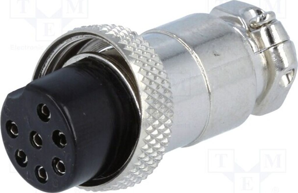 1x Stecker PIN: 7 weiblich für Leitungen für Mikrofone gerade FC684217 Mikrofon-Stec