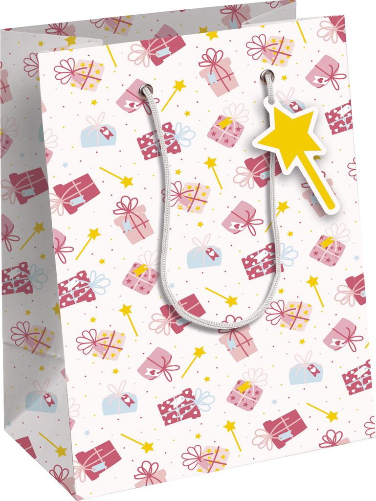 Clairefontaine 6x Excellia, Geschenktasche M 21,5x10,2x25,3 cm Rosa 32469-3C